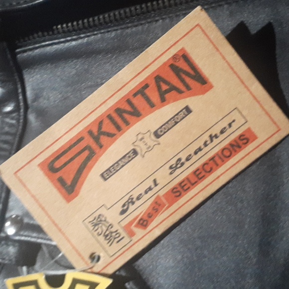 Skintan Men's Leather Pants Black Size 34 NWT - Picture 8 of 9